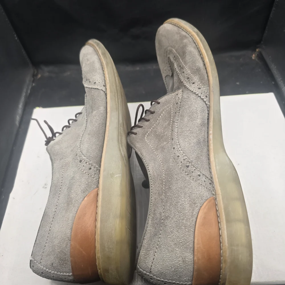 J Brand Light Gray Suede‎ Oxfords
